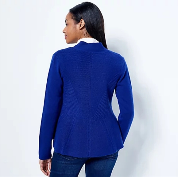 Isaac Mizrahi cardigan cashmere sweater   Iris